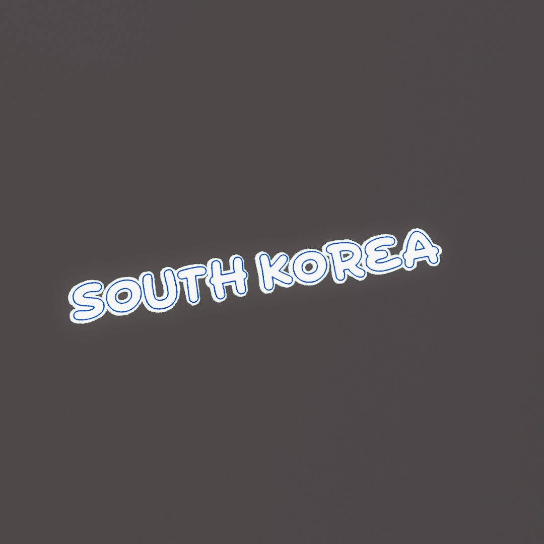 South Korea Graffiti Decal