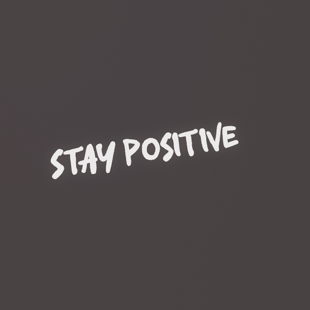 Stay Positive Graffiti Decal