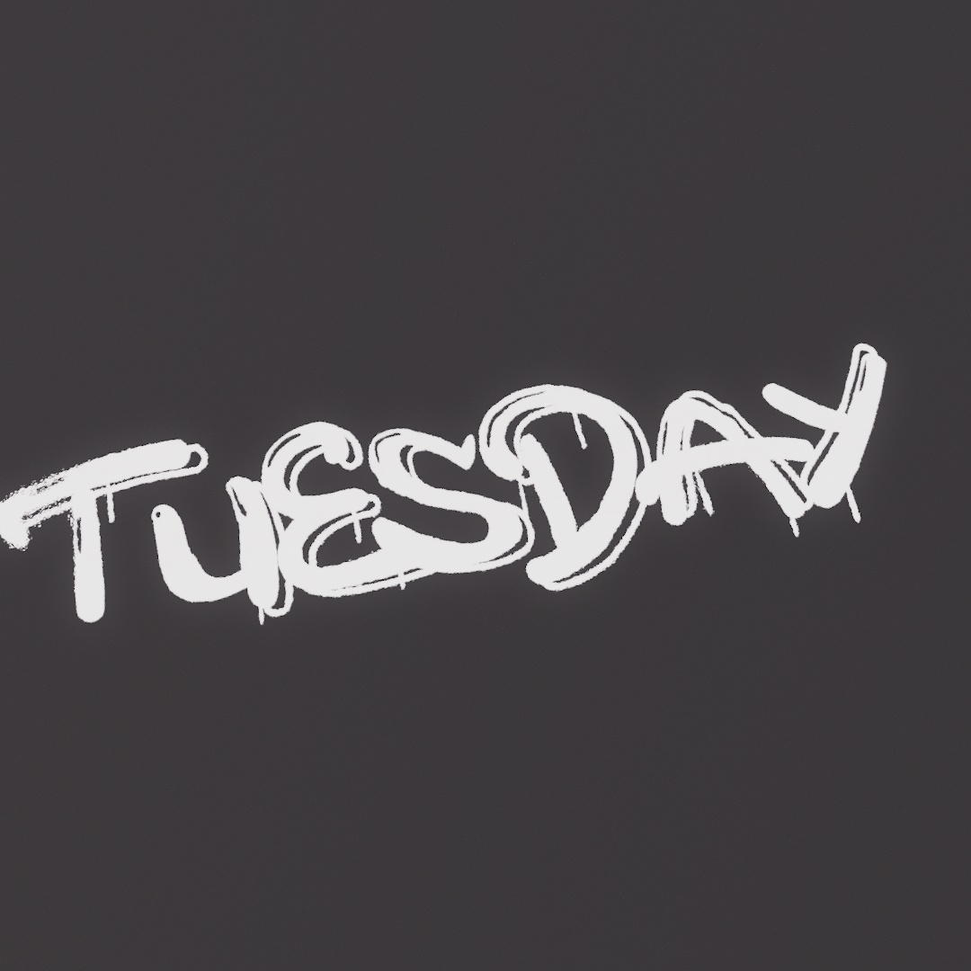 Tuesday Graffiti Decal