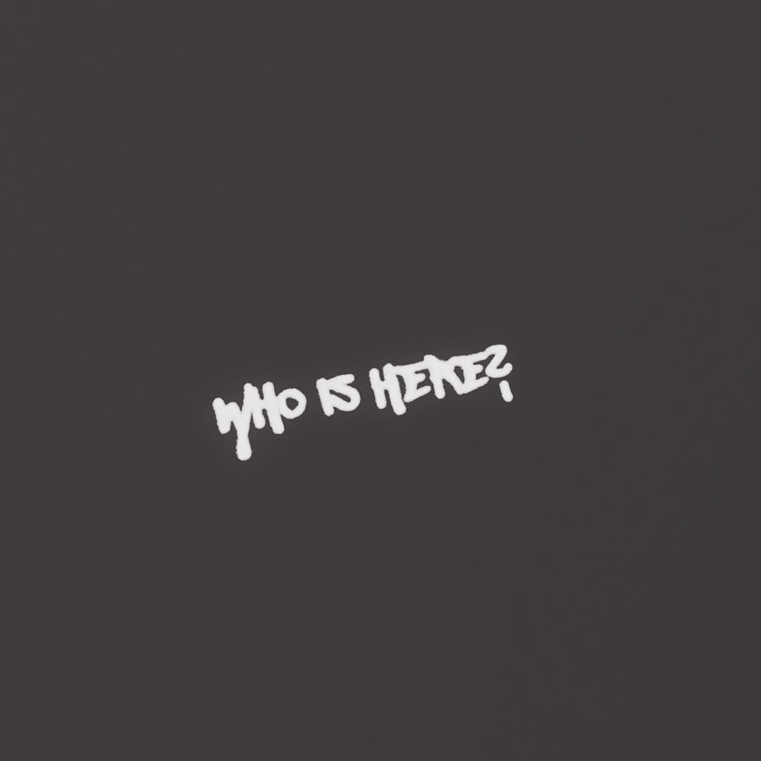 Who Is Here Graffiti Decal