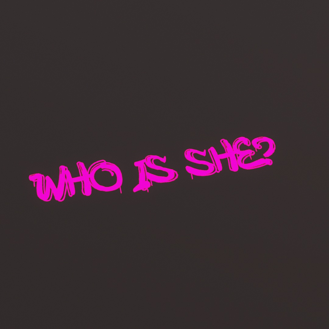 Who Is She Graffiti Decal