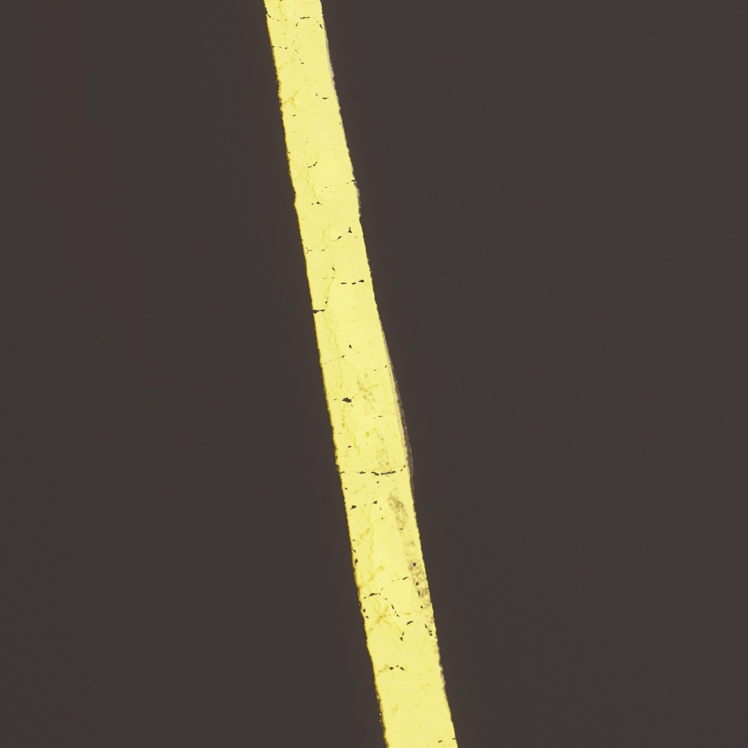 Yellow Road Line Decals
